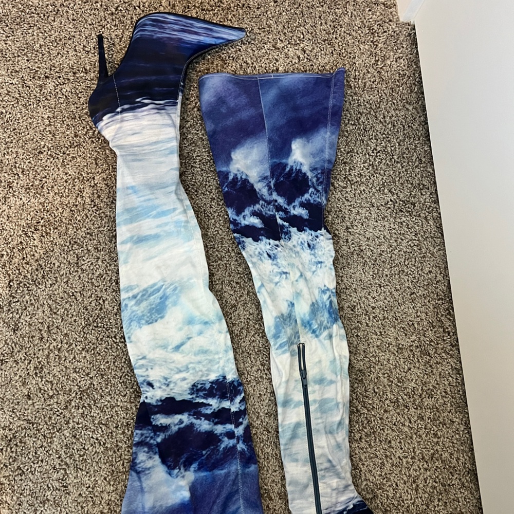 Jeffrey Campbell Ocean Wave Thigh Boots